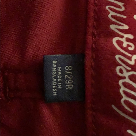 Universal thread red velvet pants - Picture 3 of 5
